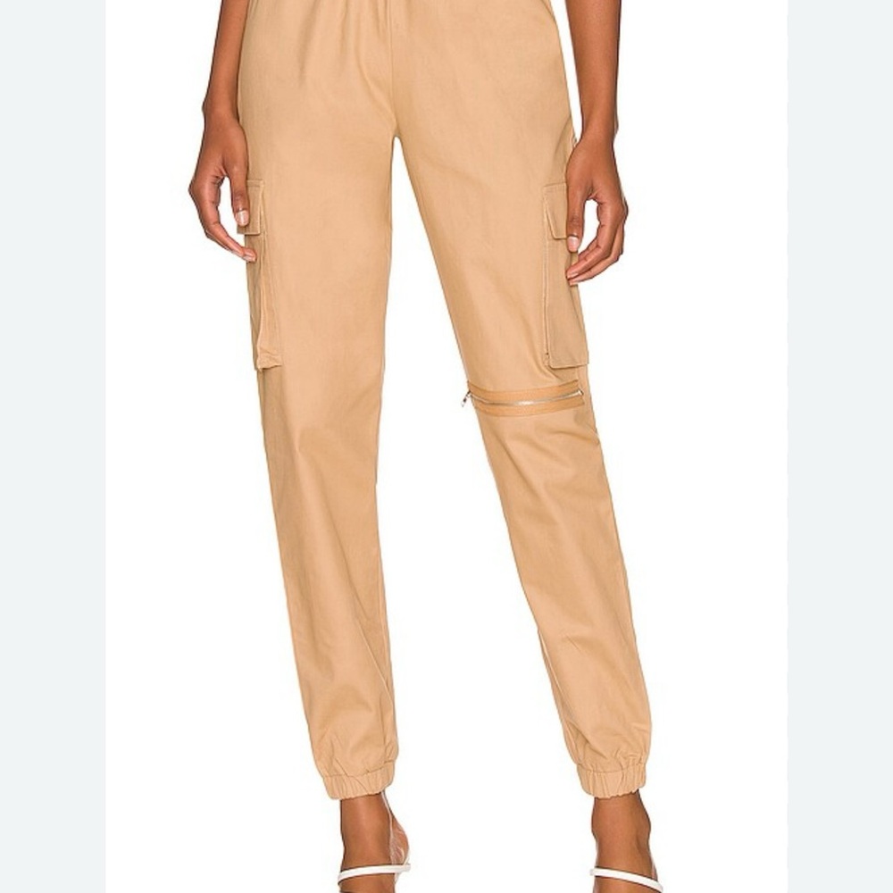 Revolve Tan Cargo Pants